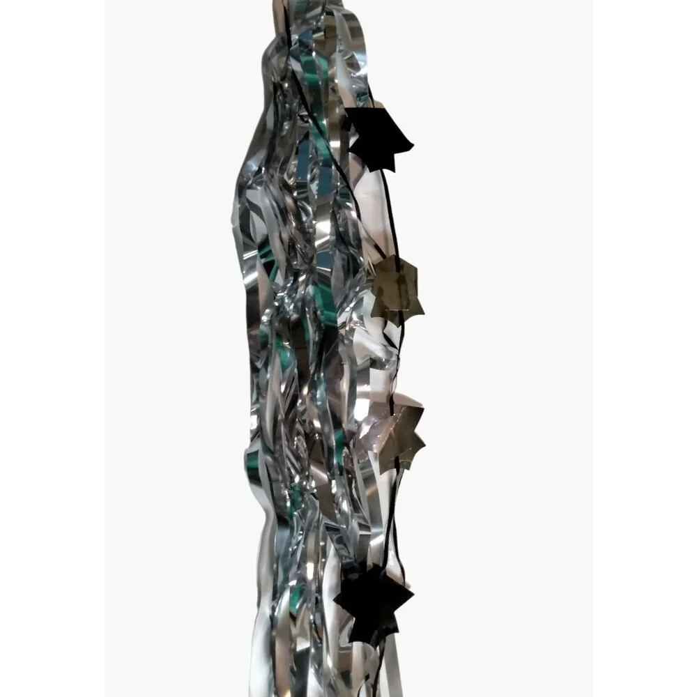 Graduation Balloon Tassel Black Silver 36 in Streamers Open house